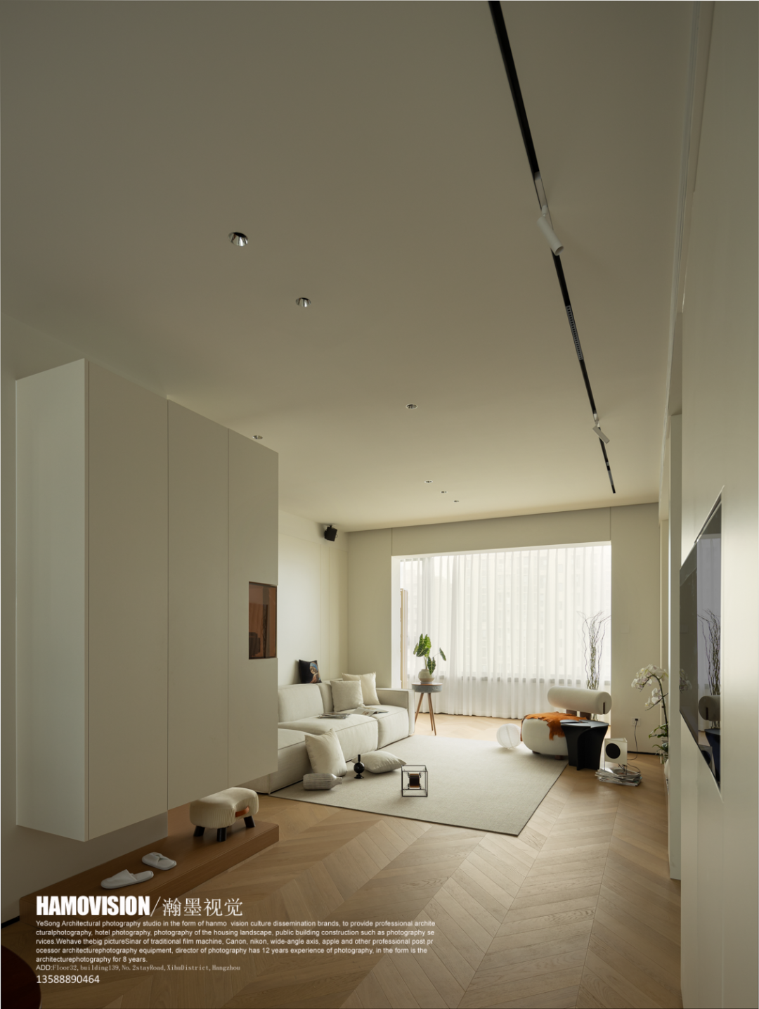 奶油色空间中的极简艺术丨中国上海丨年·演播室-5