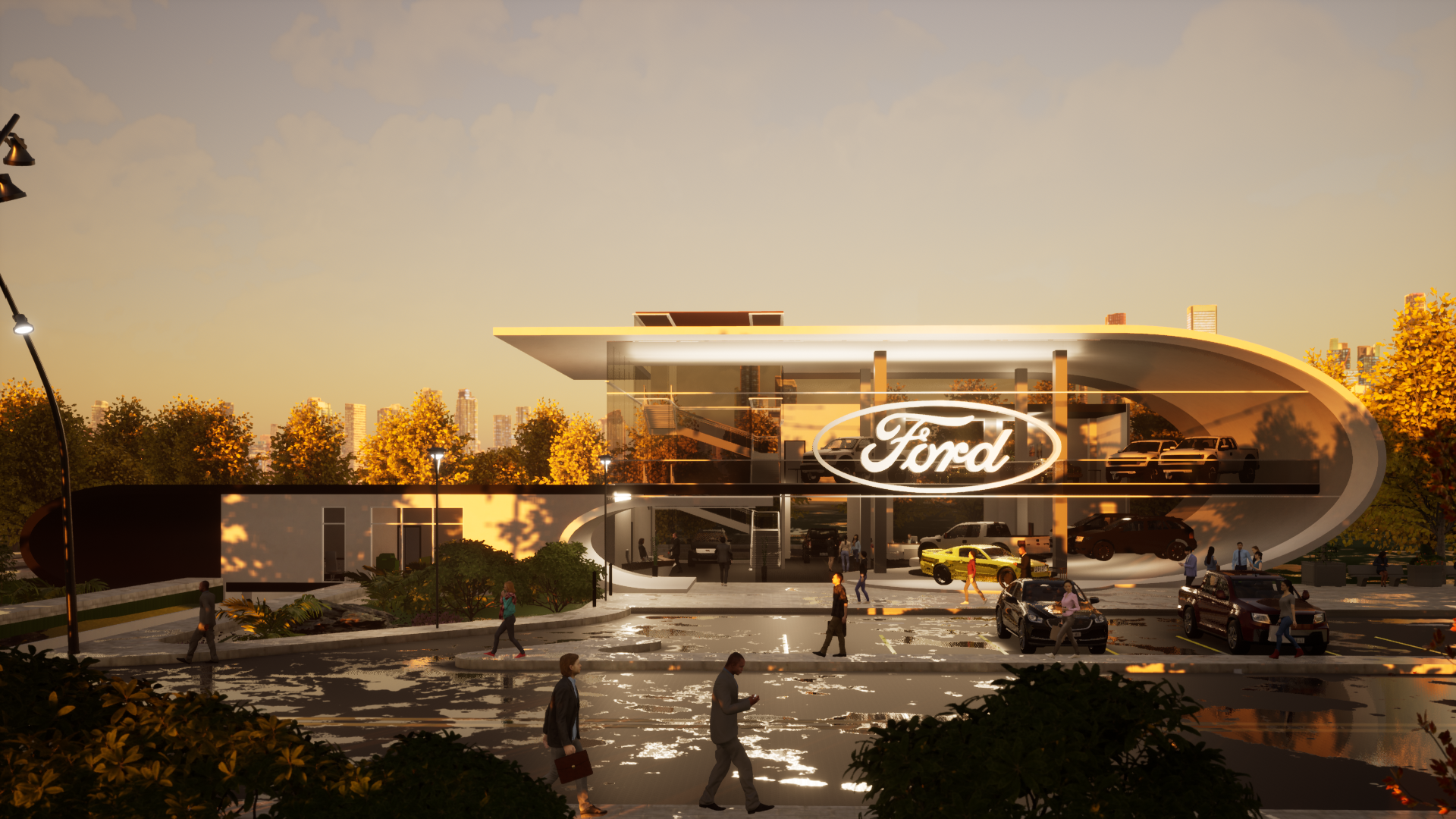 福特汽车展厅概念设计-7