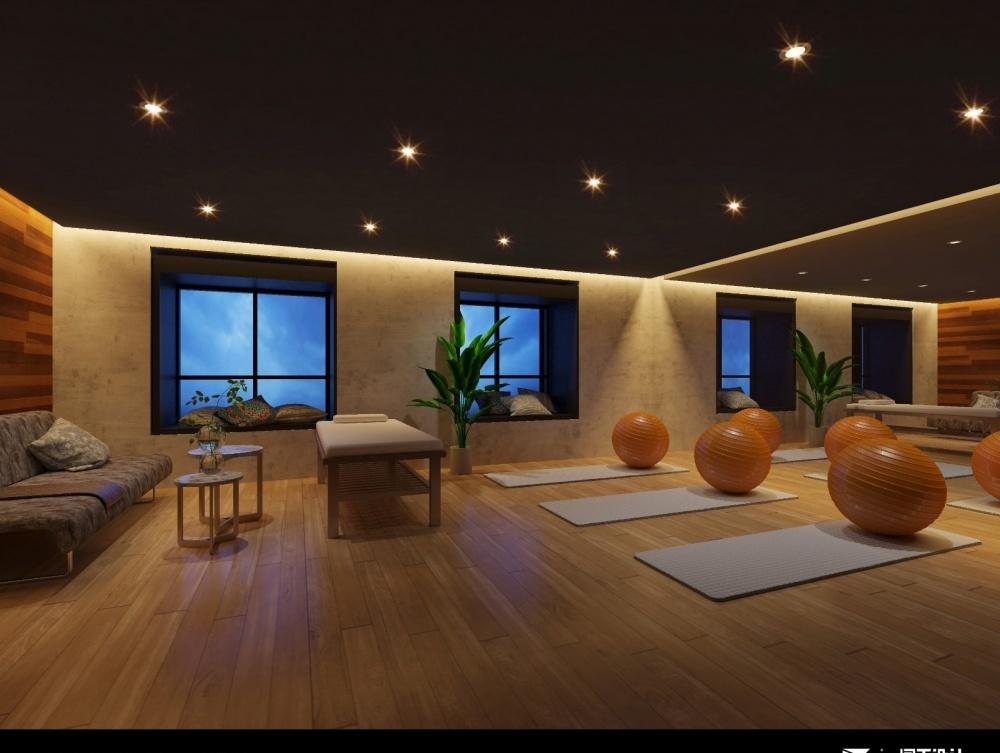 
现代艺术工业会所风健身工作室 -5