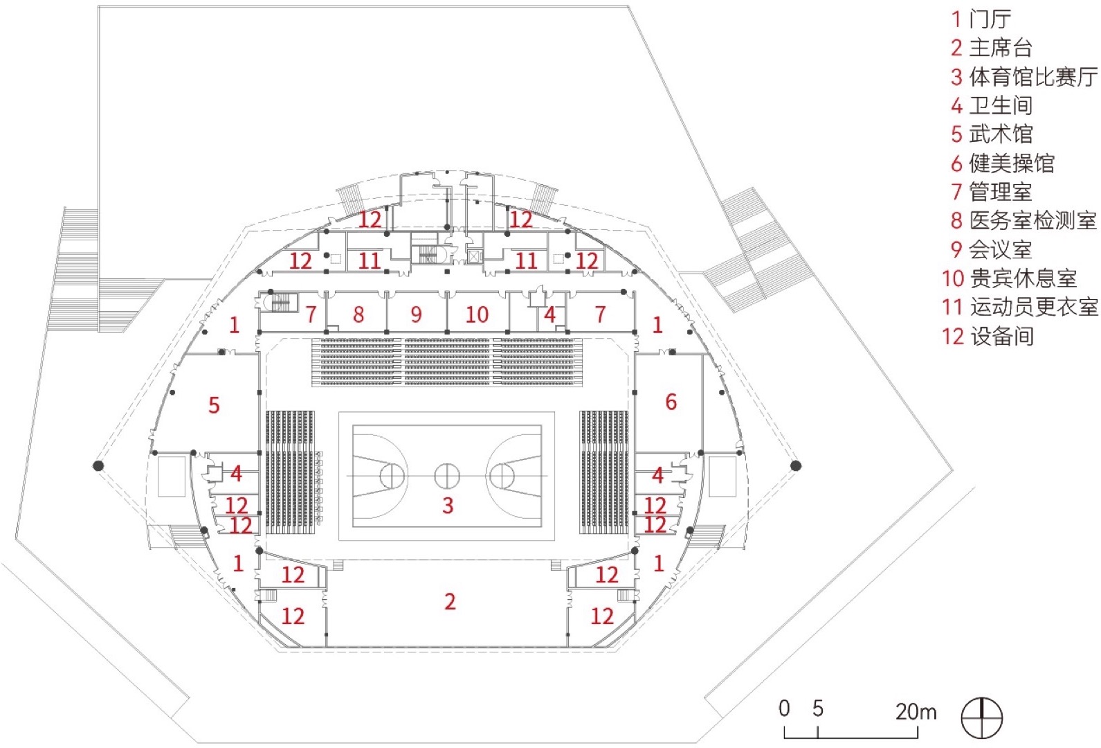 广东理工职业学院体育馆丨中国中山丨华南理工大学,江苏浩森建筑设计有限公司-103