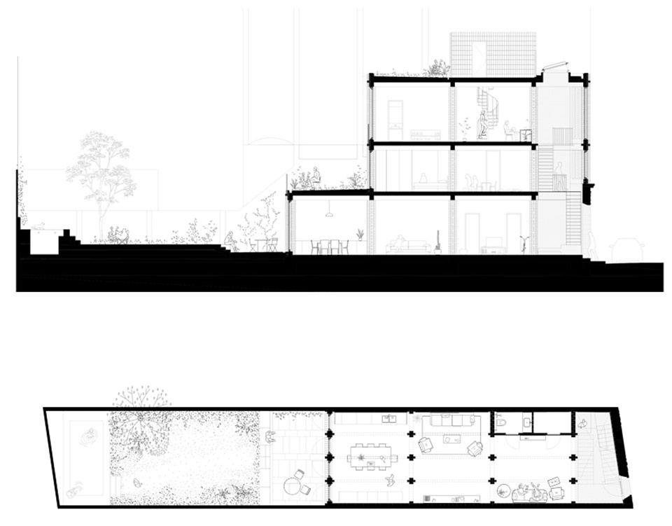 巴塞罗那“隔墙”住宅丨西班牙巴塞罗那丨HARQUITECTES-8