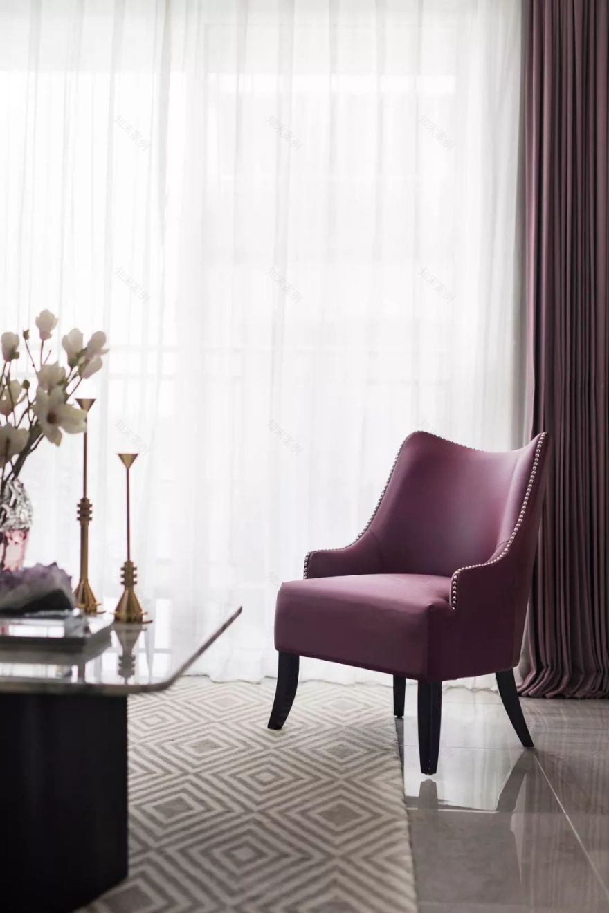 魅无界新作丨上海凤凰城天境样板房:优雅紫调,浪漫旋律-8