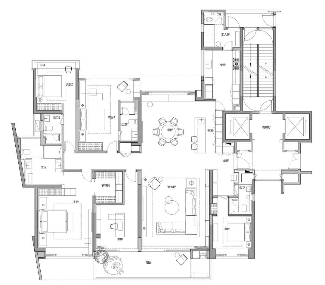 波托菲诺纯水岸私宅丨中国深圳丨YUS HOUSE 于室筑作-63