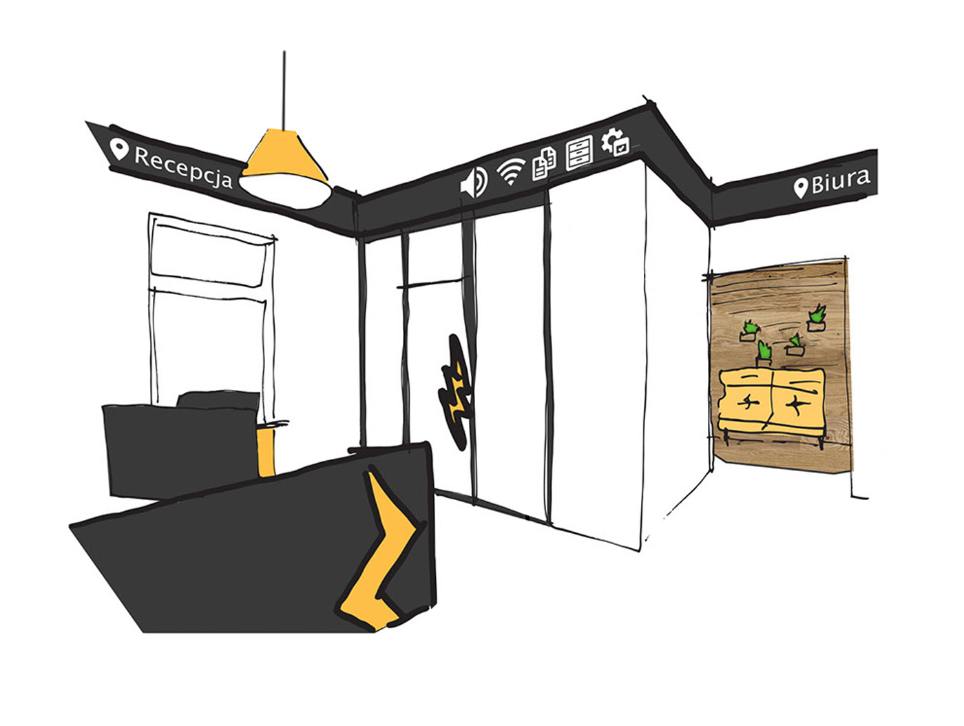 智能导航办公室设计 | 状态栏与可视化图标的新颖运用-13