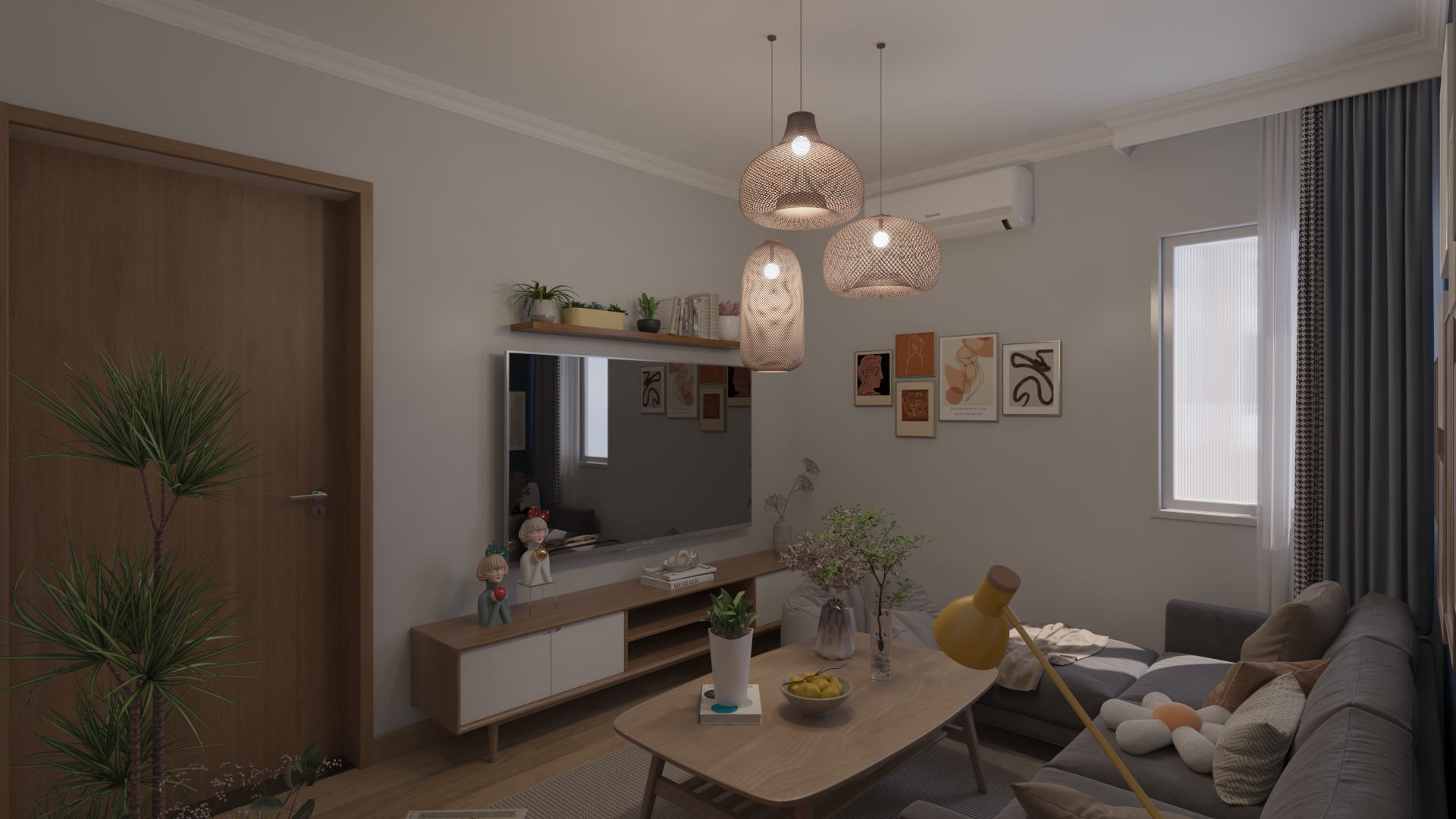 Apartment Boho Style at Saba Basha Alexandria-17