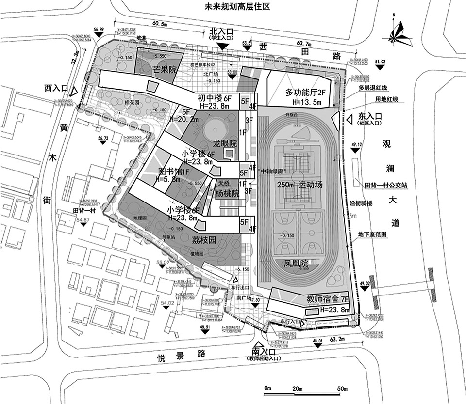 深圳市龙华区外国语学校福城校区丨中国深圳丨深圳大学建筑设计研究院有限公司“钟中 + 钟波涛”工作室-88