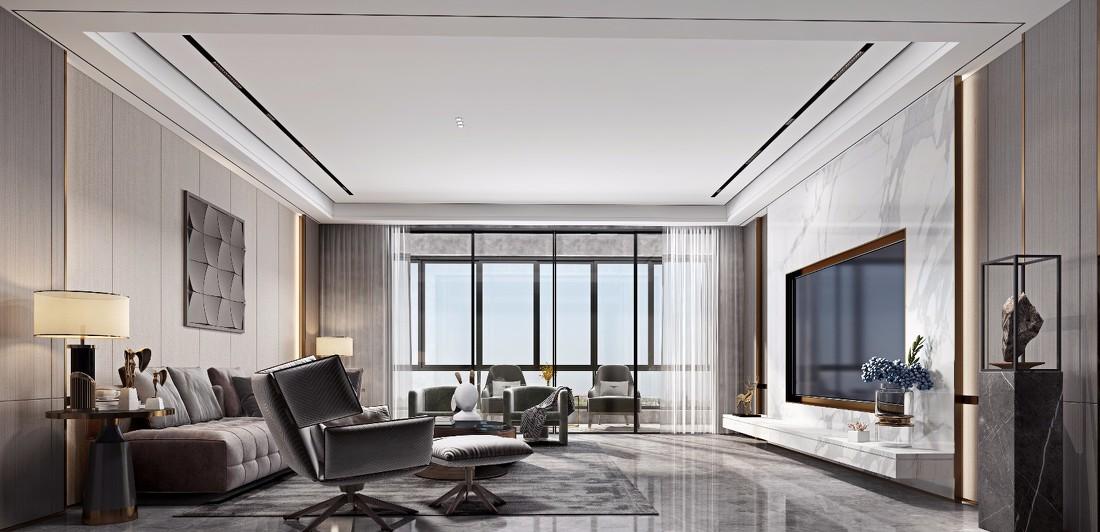 180m²现代简约大平层 | 方寸之间,语诗勿惊-0