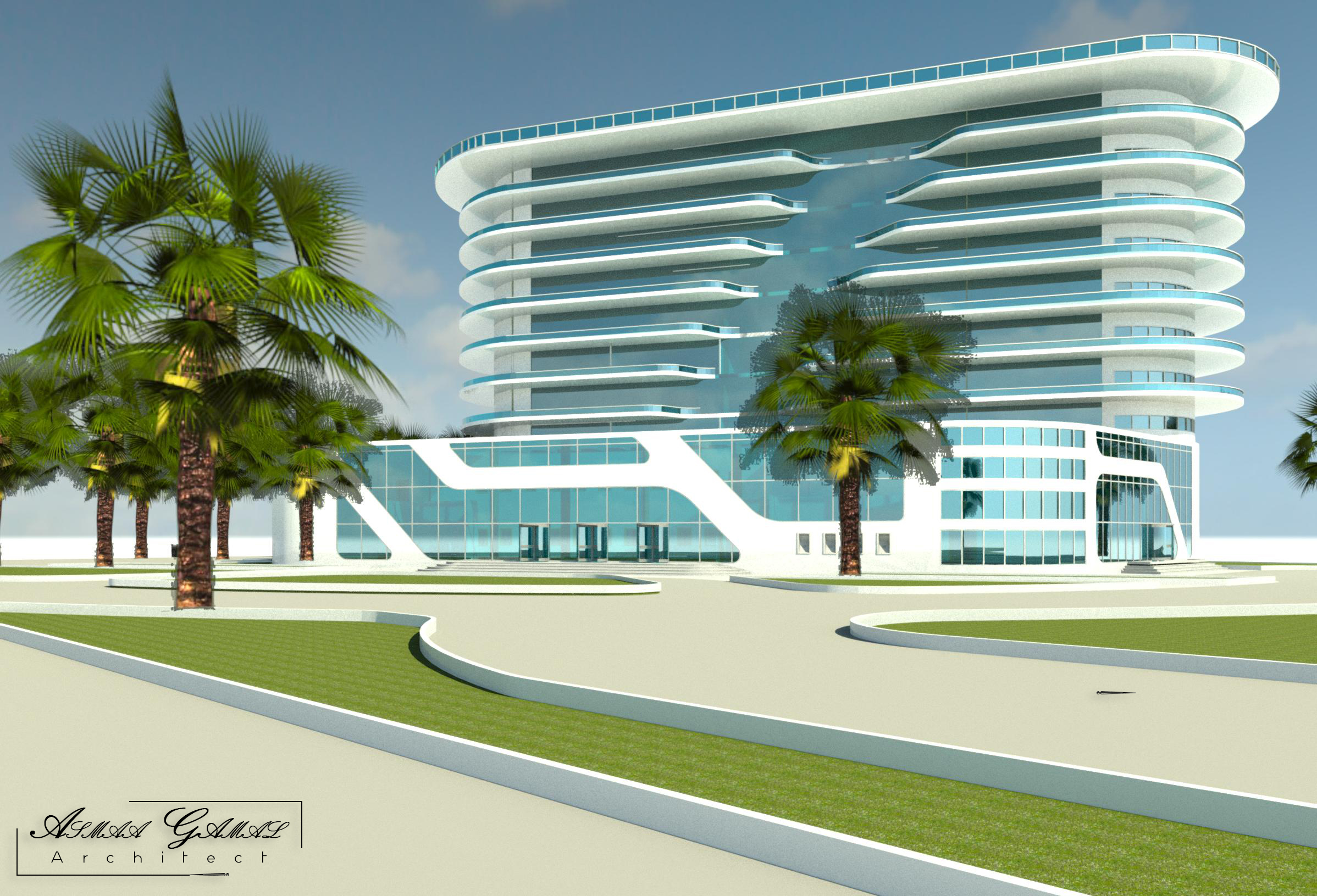 银行及办公大楼项目丨埃及开罗丨开罗大学工程学院建筑系-22