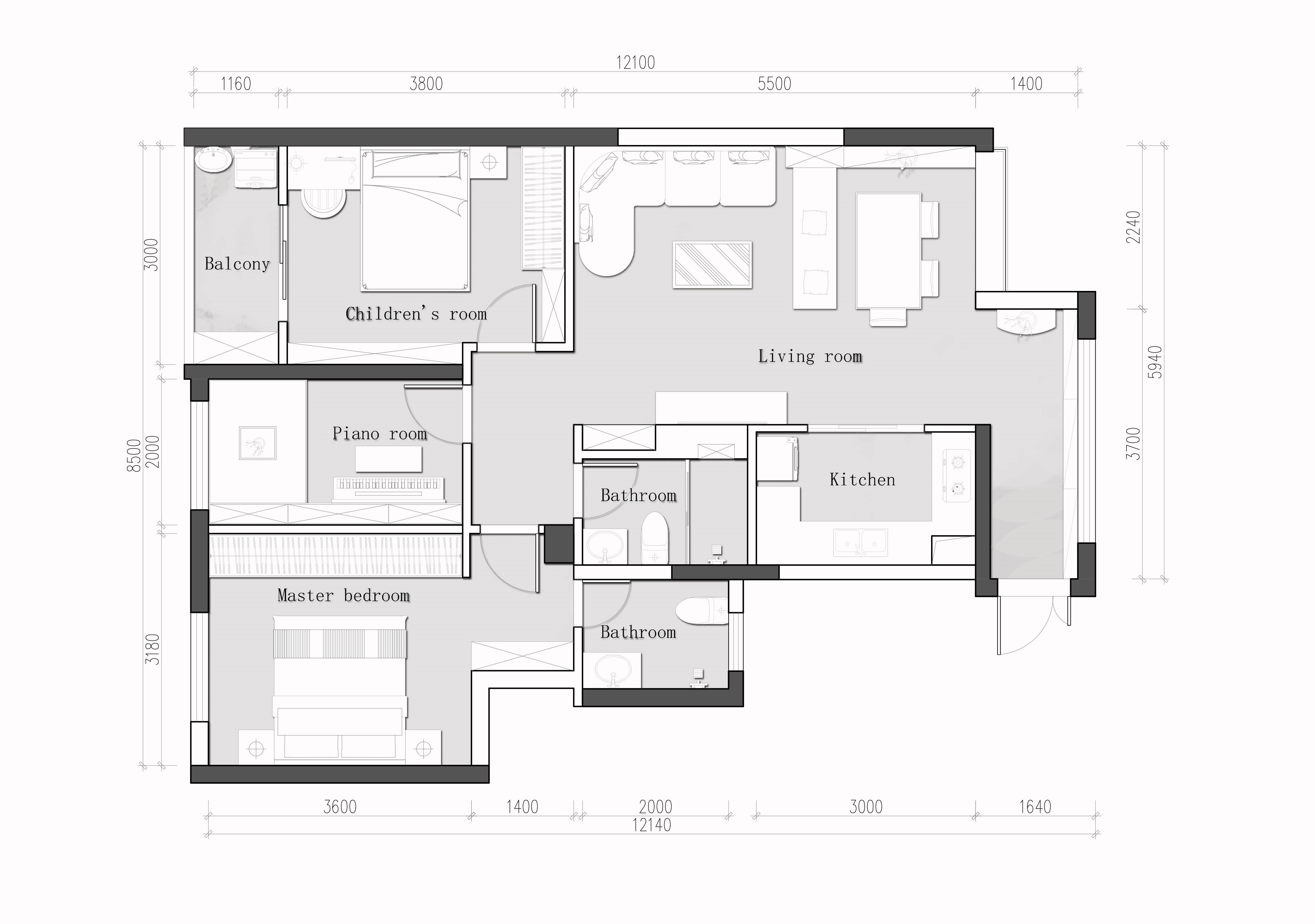 深圳学位房逆袭，100 平米三房两厅的极致改造-76