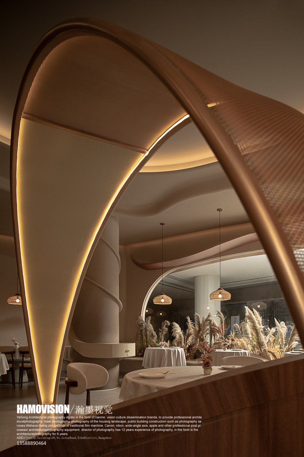 环球首发！×餐厅空间·有家餐厅·壹高|袁杰设计：引自然入室，绘沙海繁花之境-52