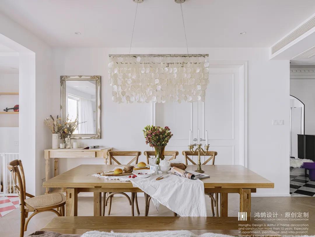 法式复古风与美式乡村风的完美融合丨鸿鹄设计-14