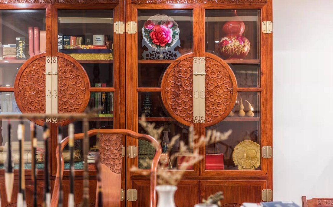 美式古典融合中式禅意复古美家丨意巢设计事务所-24