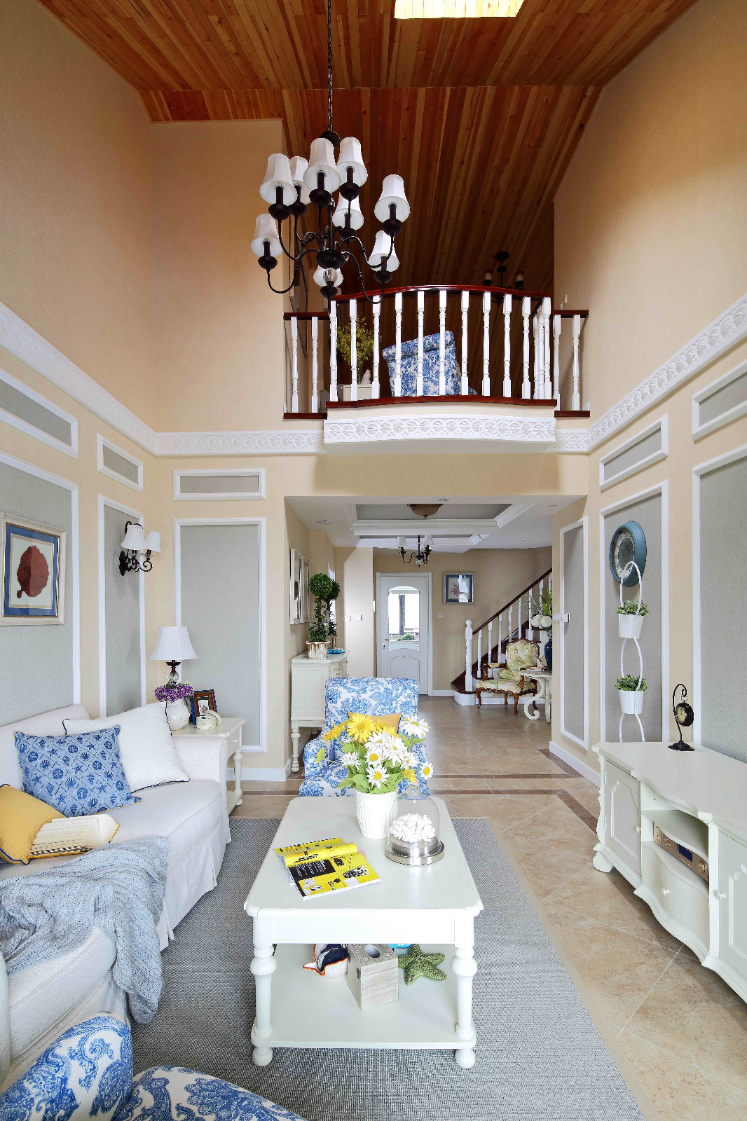 山语城 C2 样板间 | 美式田园风格挑空之家-15