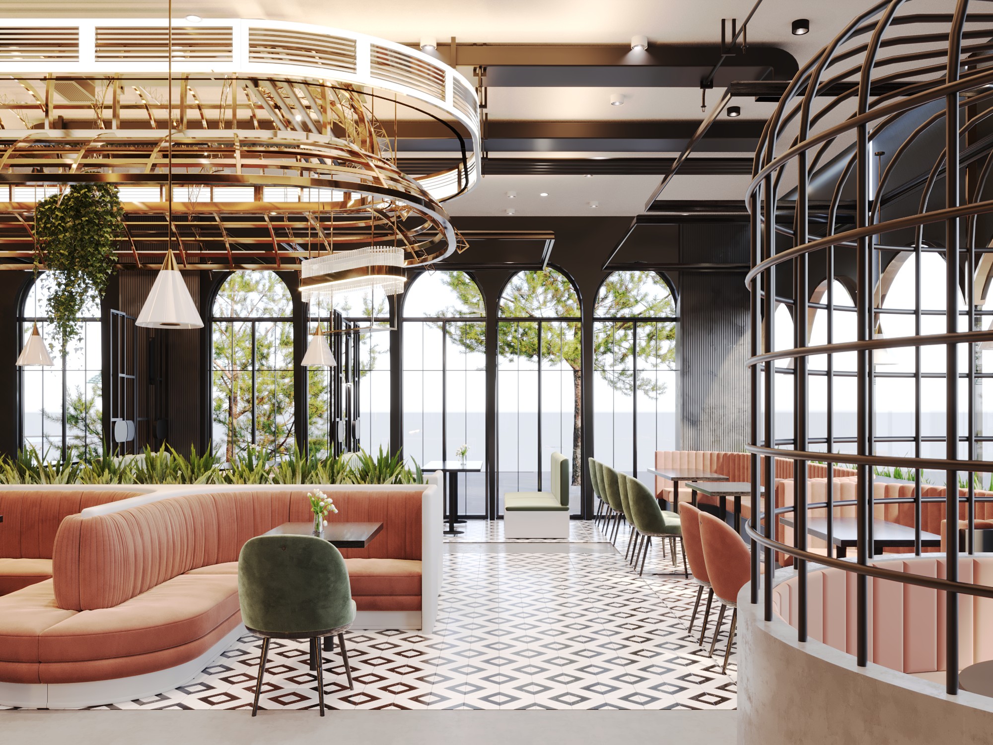 Saudi Restaurant Interior Experience-0