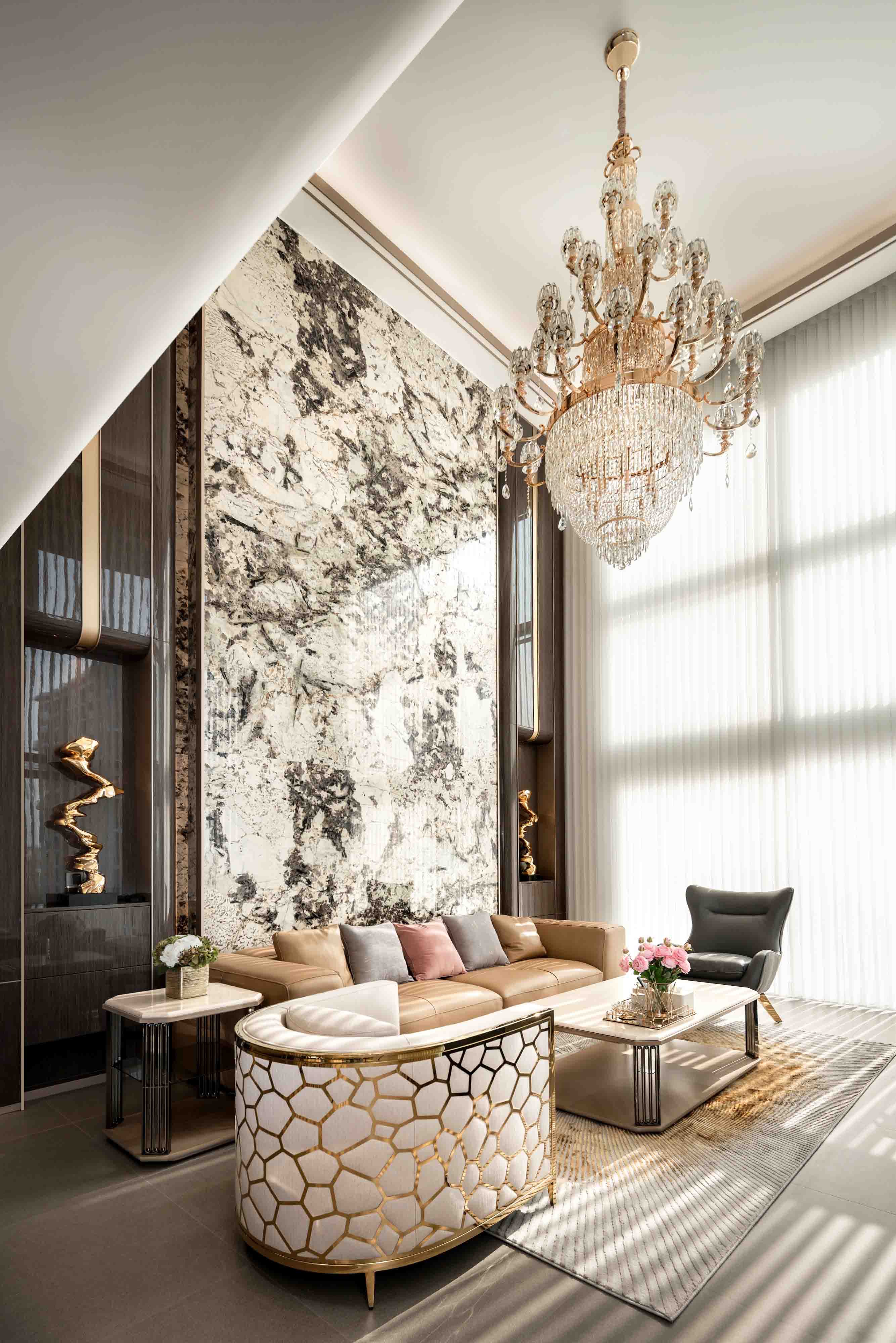 常州 225m²墅境大平层,都市雅奢之所丨中国常州丨星艺装饰全案设计中心-8