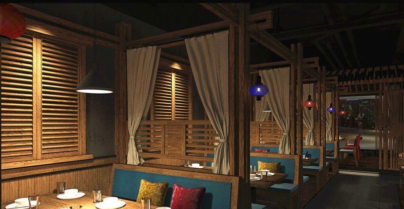 杭州品尚设计打造连云港绿茶中餐厅新体验-4