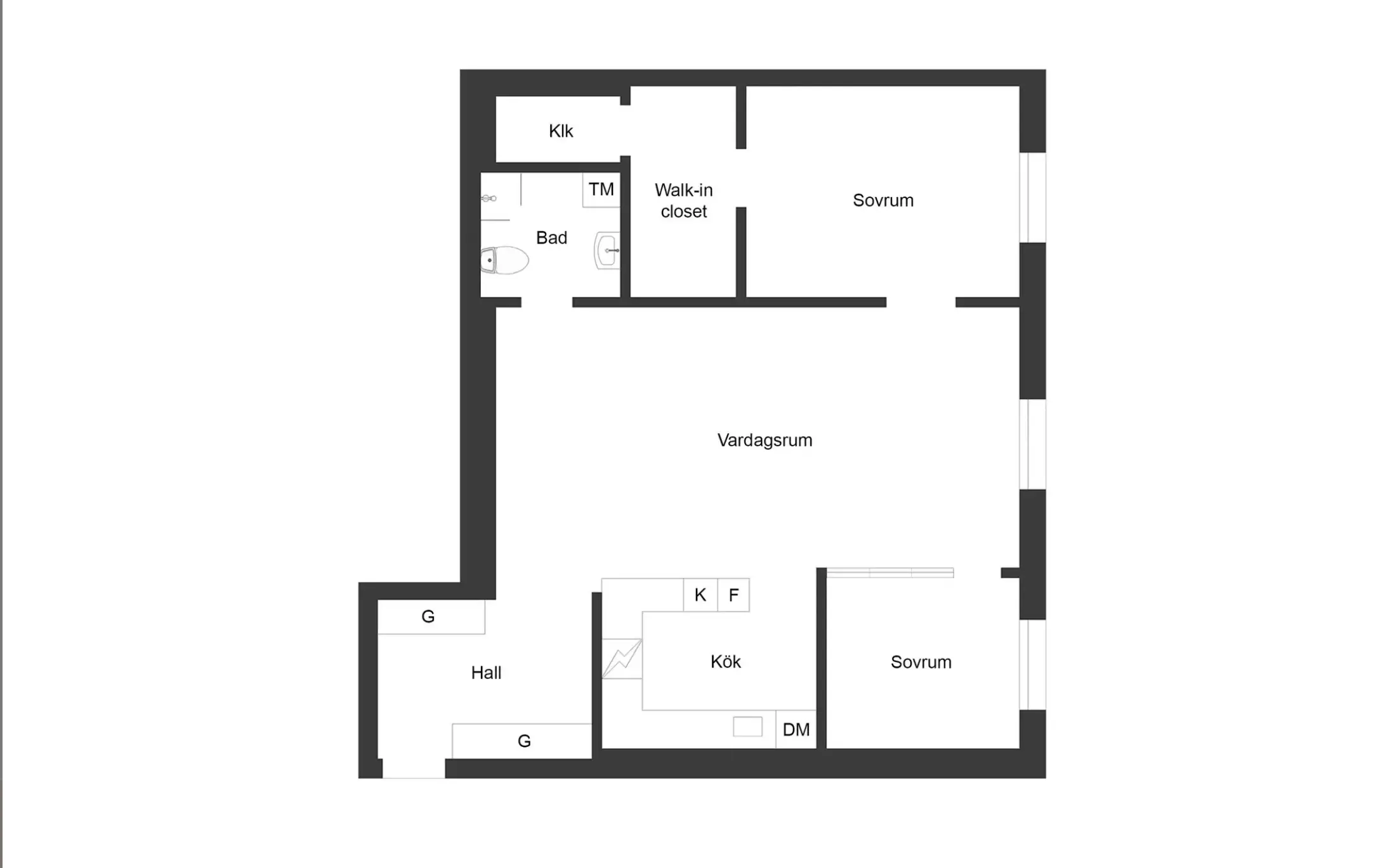 瑞典 71m2 公寓 | 绿色与玻璃的完美融合-21