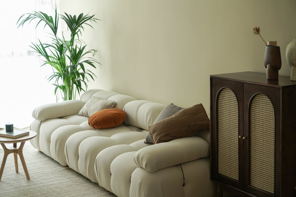 家装设计案例鉴赏——当轻甜奶油感与复古相接-1