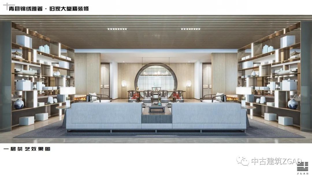 青县 逍遥府二期锦绣雅筑归家大堂&健身房 室内精装设计-----中古建筑-2