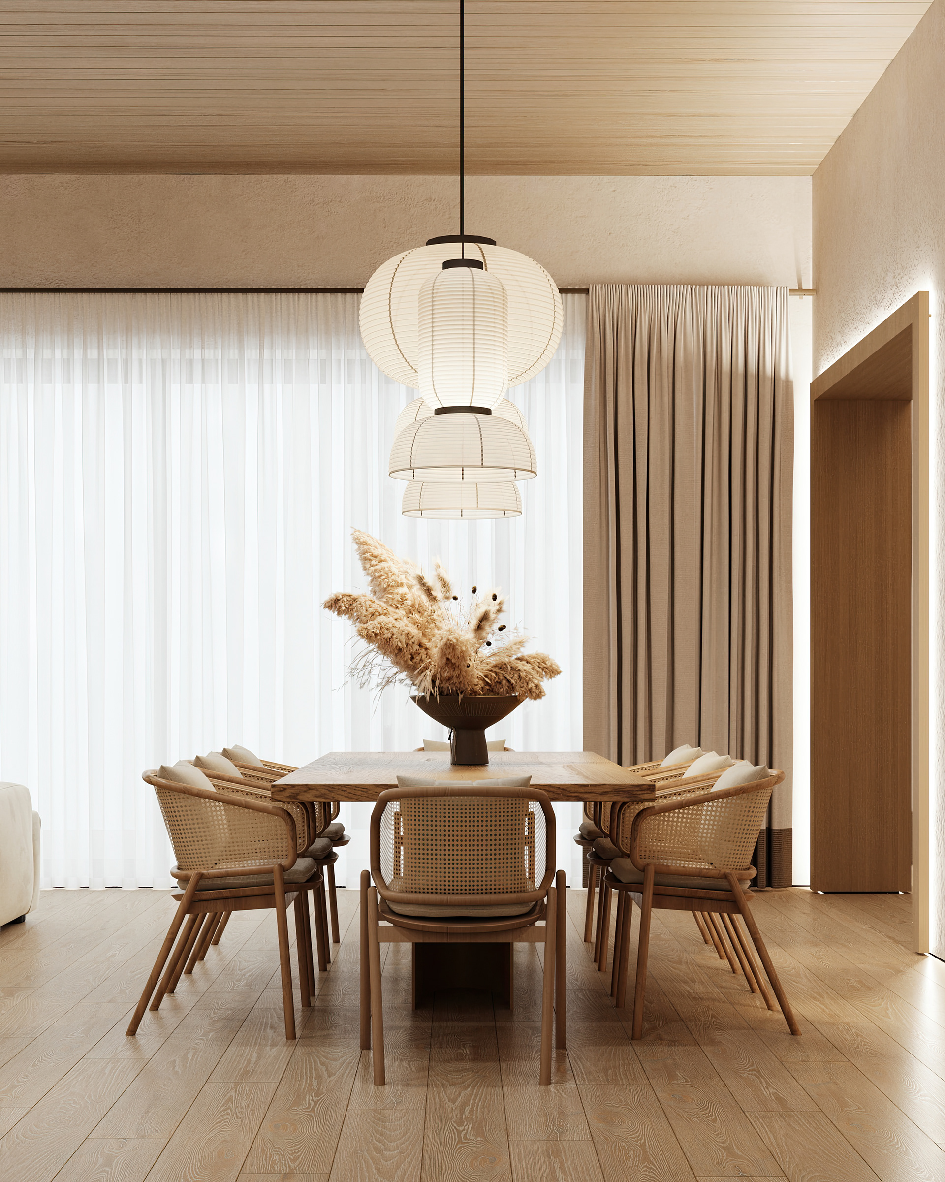 Джапанди+рустик в доме под Питером-5