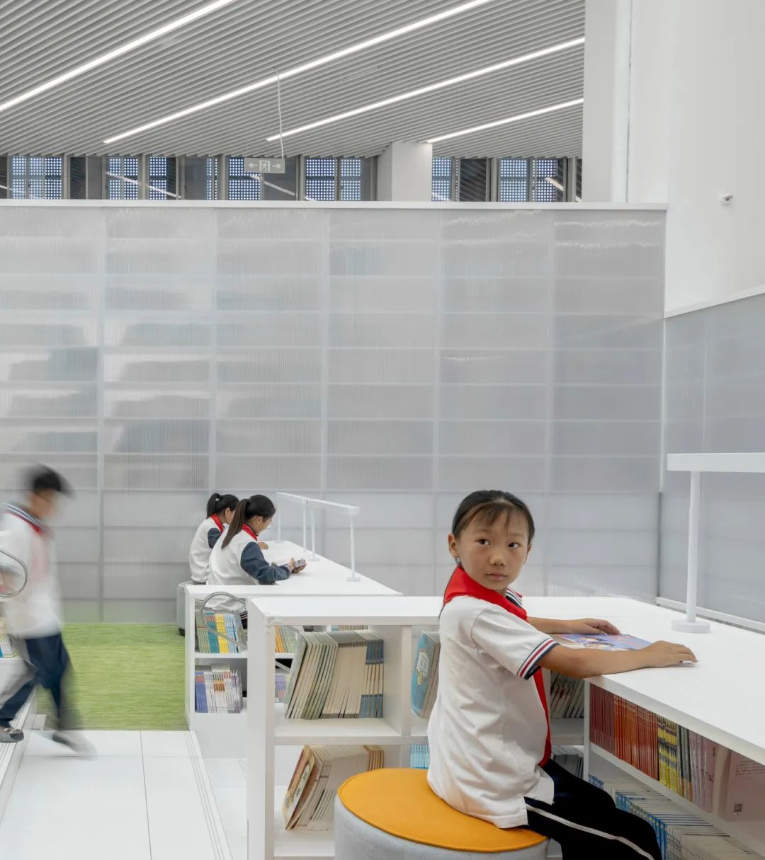 上音实验鹤壁分校图书馆室内丨中国鹤壁丨URBANUS 都市实践（北京）-2