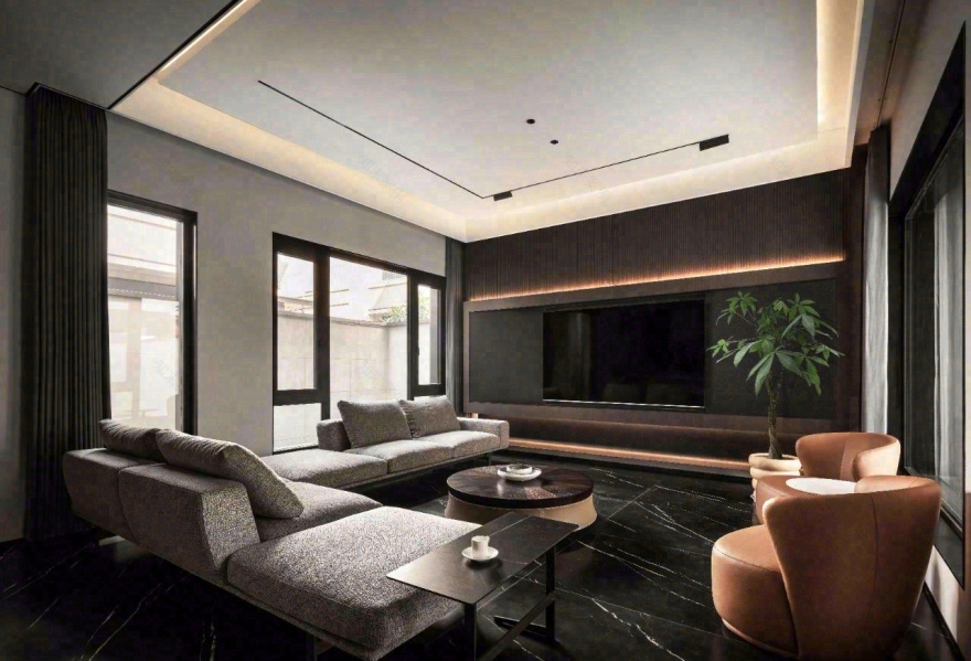 南京豪宅标杆「越城天地」五层别墅丨中国南京丨南京灵丰空间设计-17