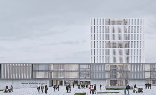 1. Ödül, Tekirdağ Büyükşehir Belediyesi Hizmet Binası ve Çevresi Mimari Proje Yarışması - Arkitera-0