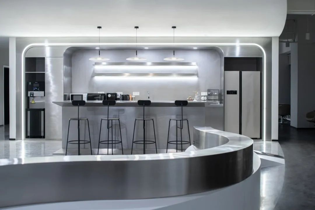 静谧时尚|灰色调办公空间-45