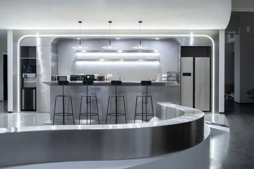 静谧时尚|灰色调办公空间-45