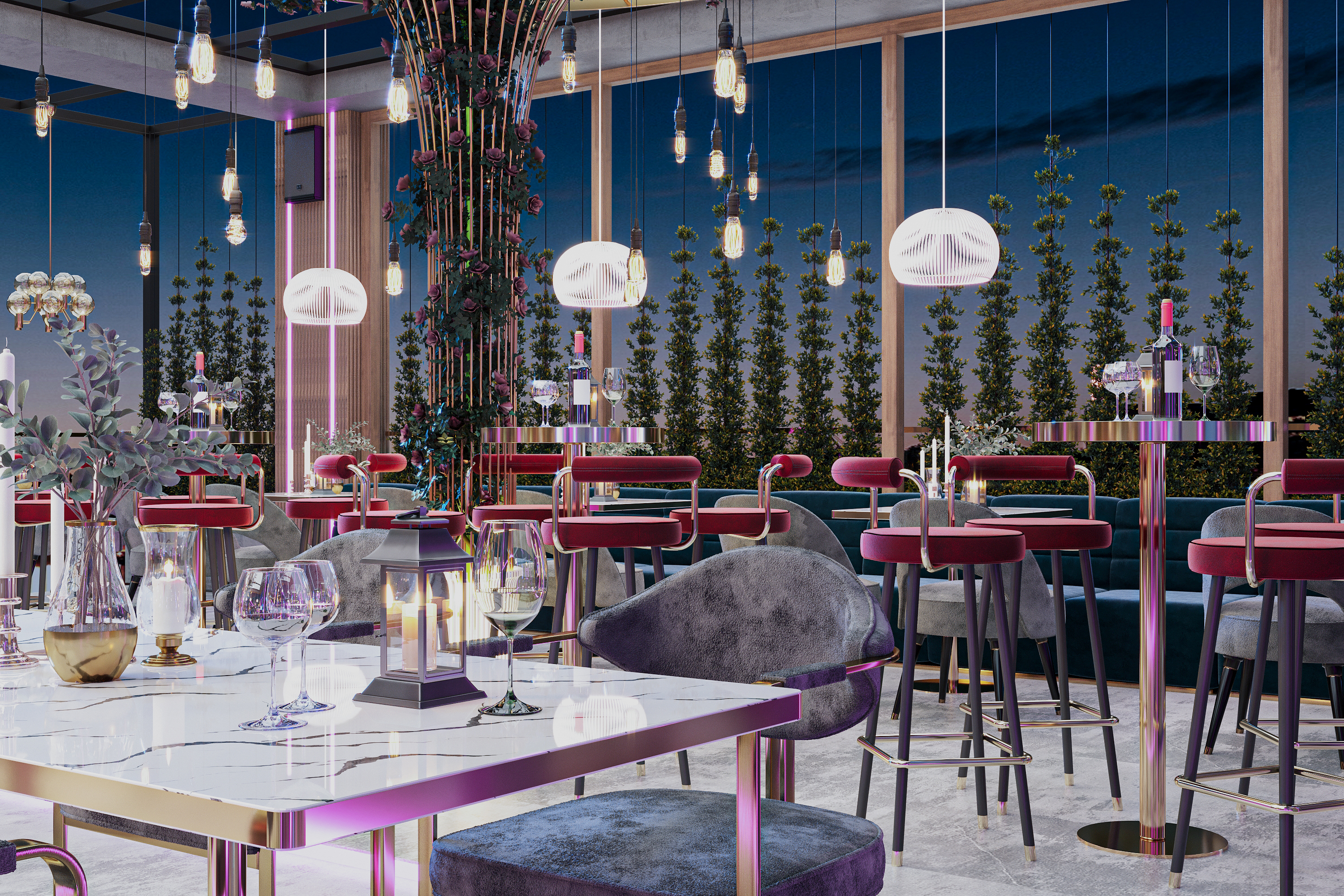 休息室设计丨沙特阿拉伯丨Arch. Eman-14