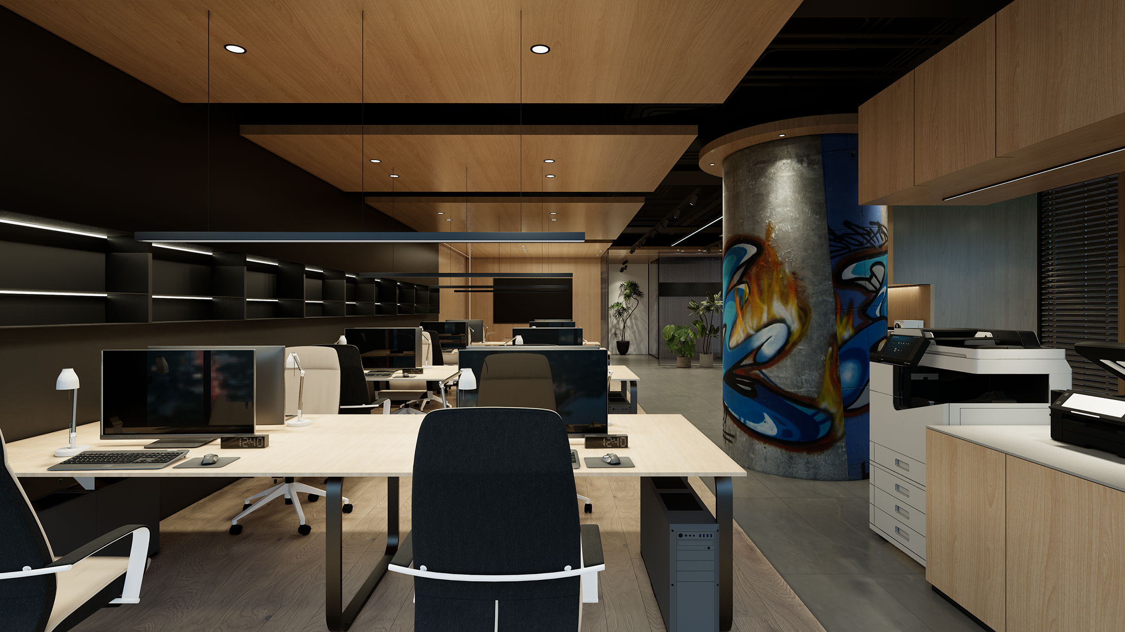 武汉悦江中心路威办公空间设计丨中国和平丨知造设计研究室-24