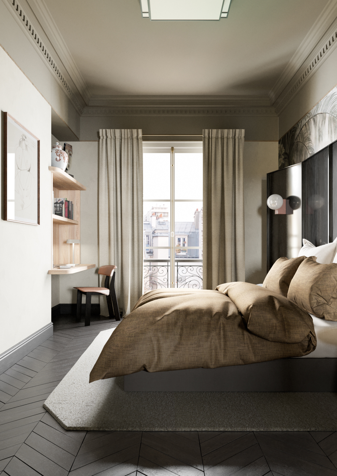 现代法式精致生动的居住空间丨Studiovlach-64