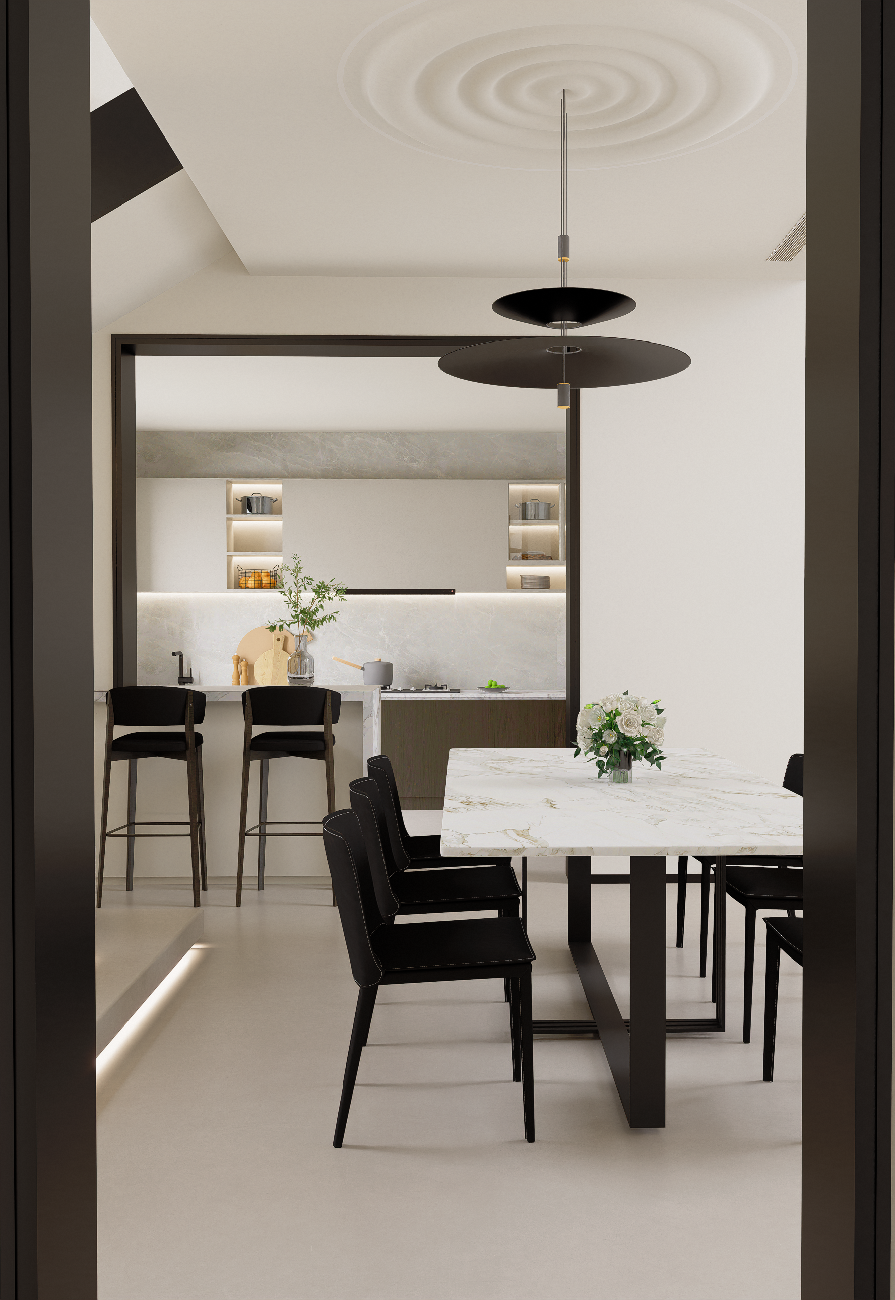 现代风格别墅客厅-7