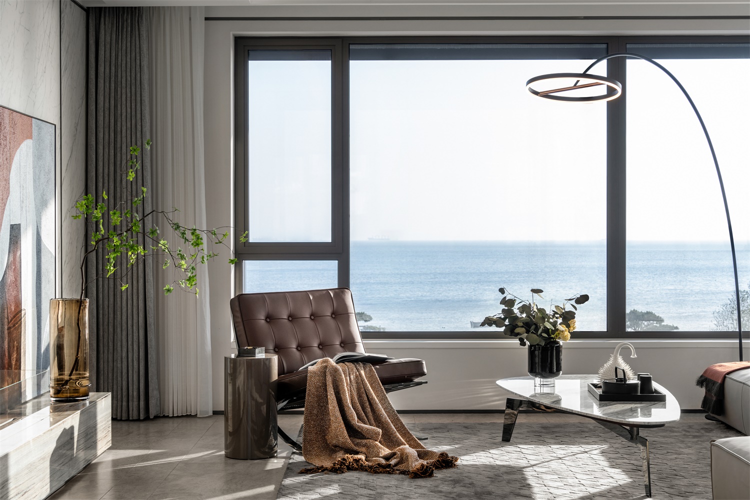 青岛云上观海样板间丨中国青岛丨D&P DESIGN-4