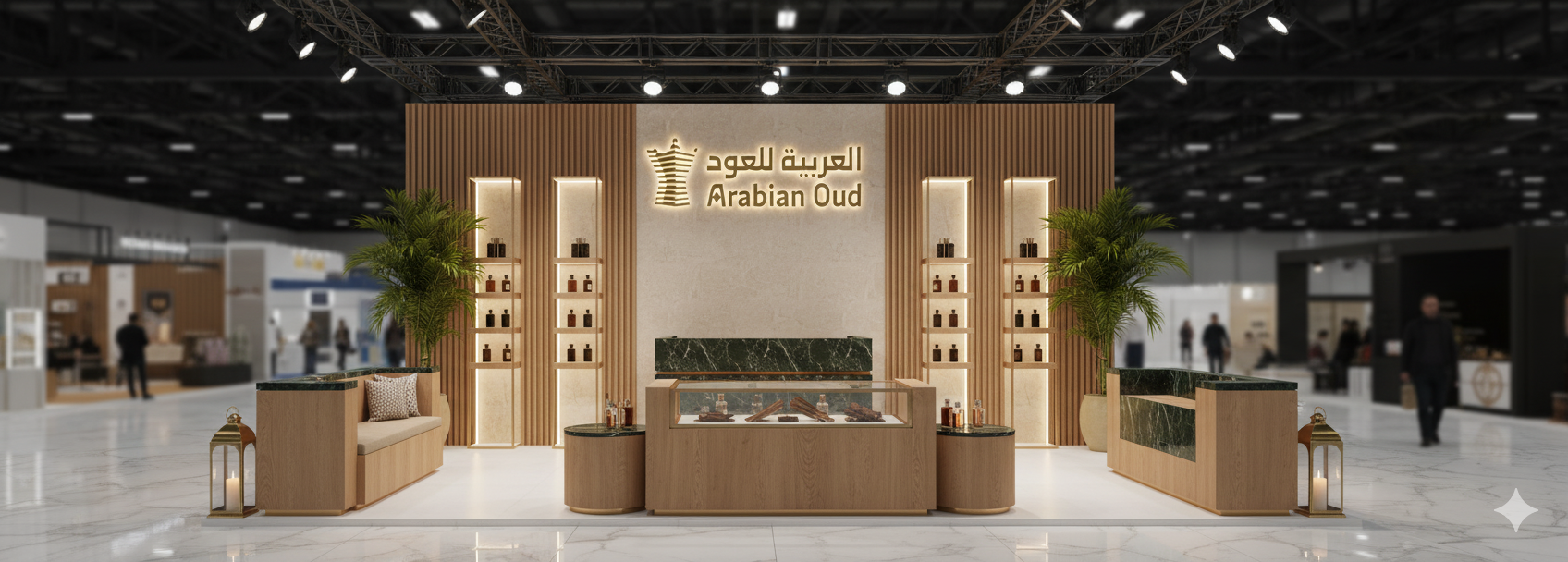 AI Arabian Oud Concept trade show , exhibition , booth-9