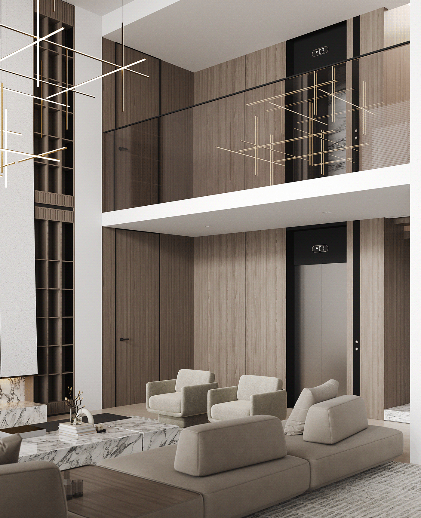 质感复式空间设计，大气简约！-2