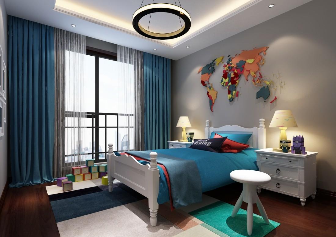 
北京万科星园三居室平层现代风格实景案例 -3