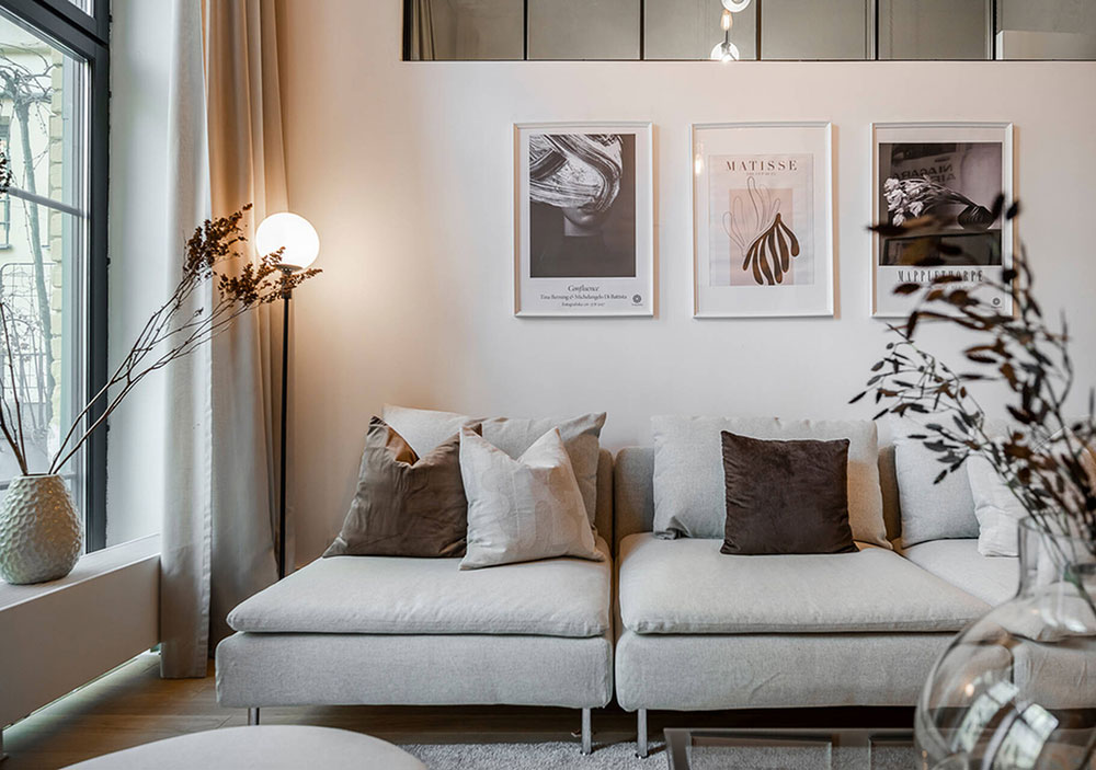 工业风独户公寓,超高天花板与私人露台-6