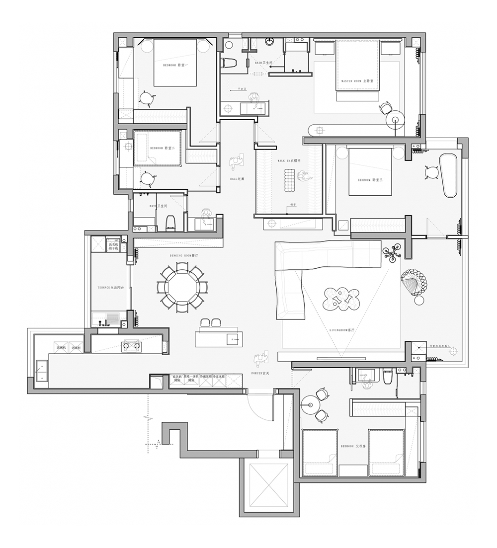 极简设计丨越简单·越平静丨中国成都丨璞采空间设计-81