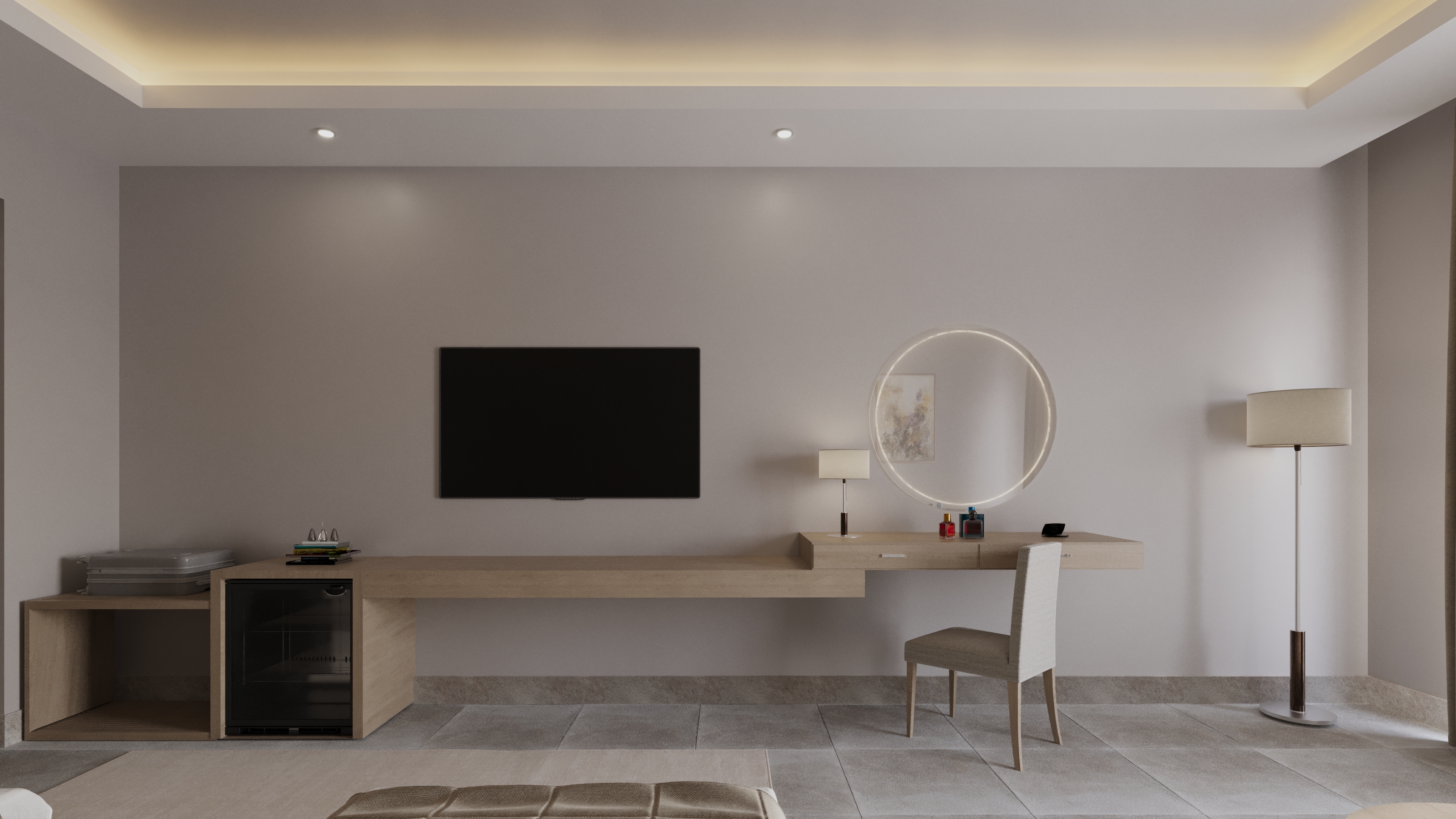 双人酒店房间设计丨埃及-7