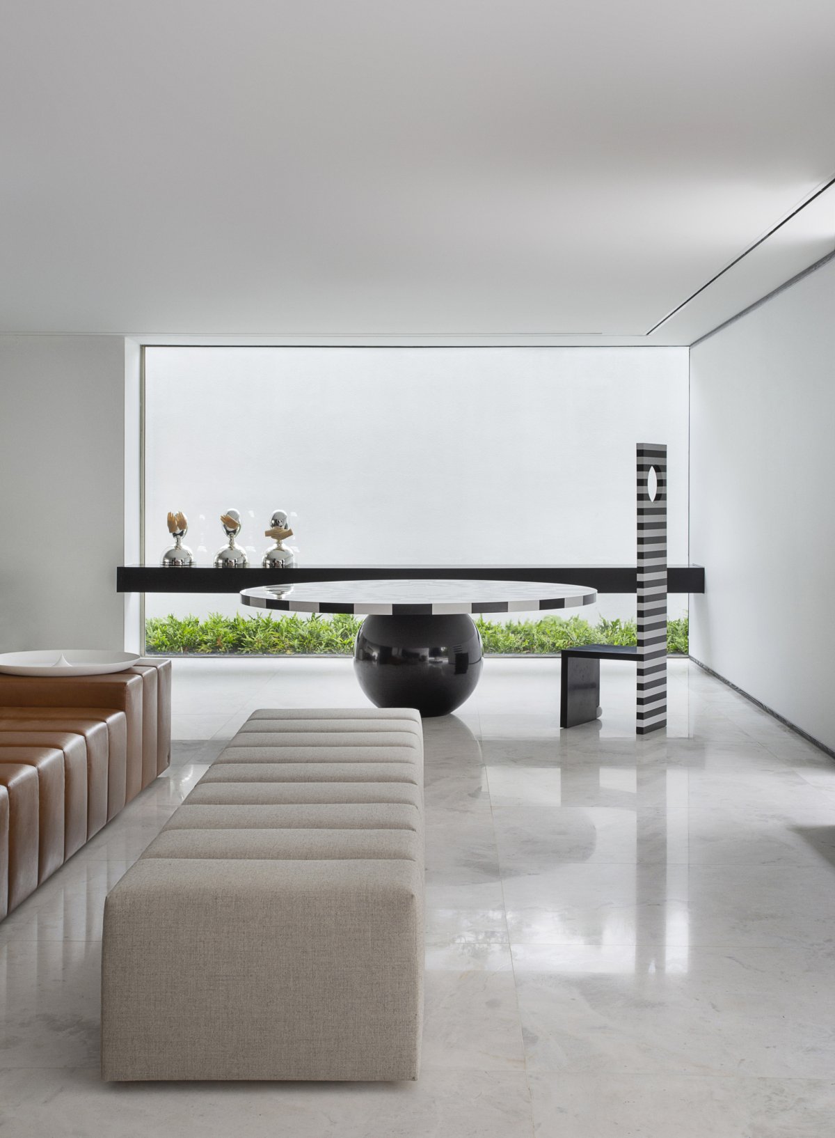 圣保罗 V2 House | 巴西大理石与乌木的时尚碰撞-9