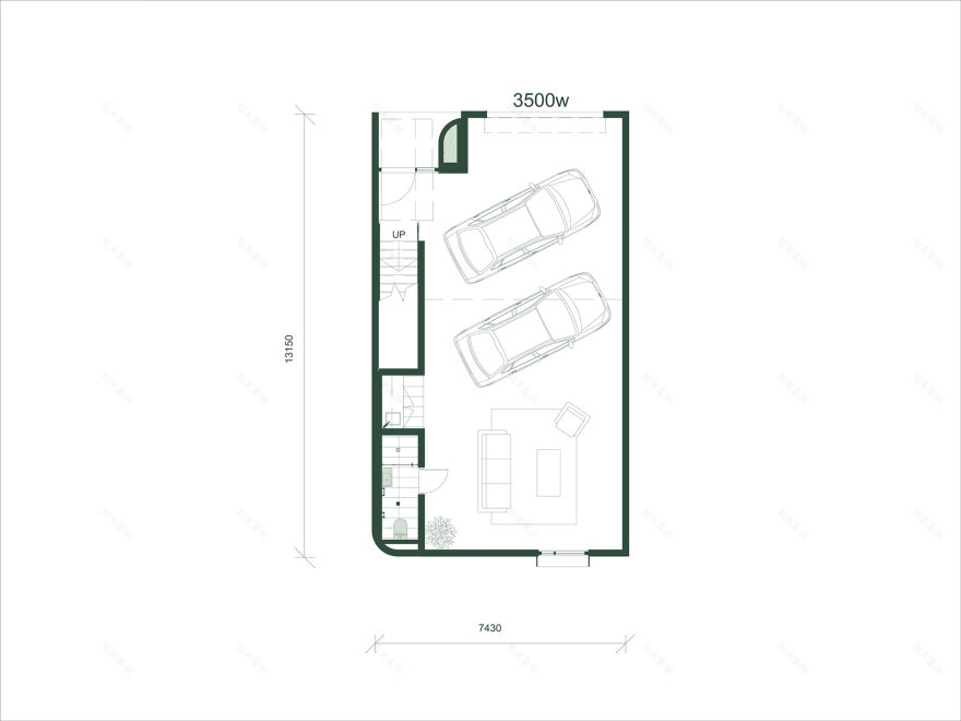 Industrial Complex | 3D Sectional Plans-18