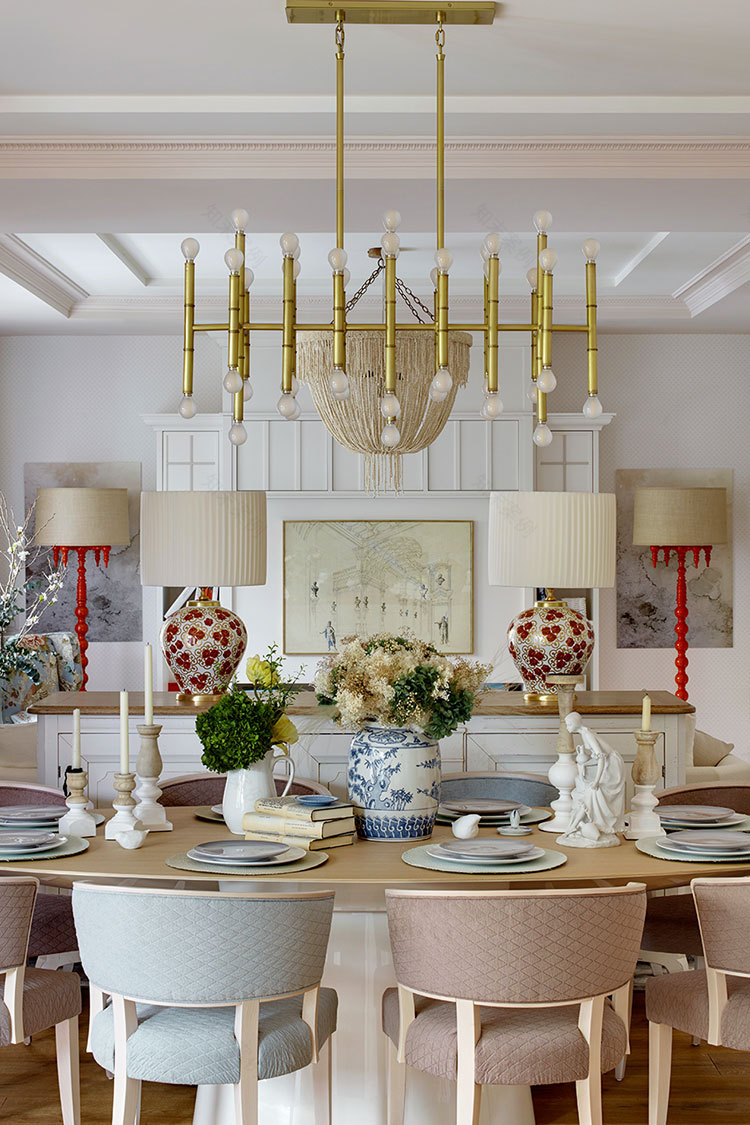 俄罗斯家庭巴塞罗那公寓的温暖地中海风格设计-4