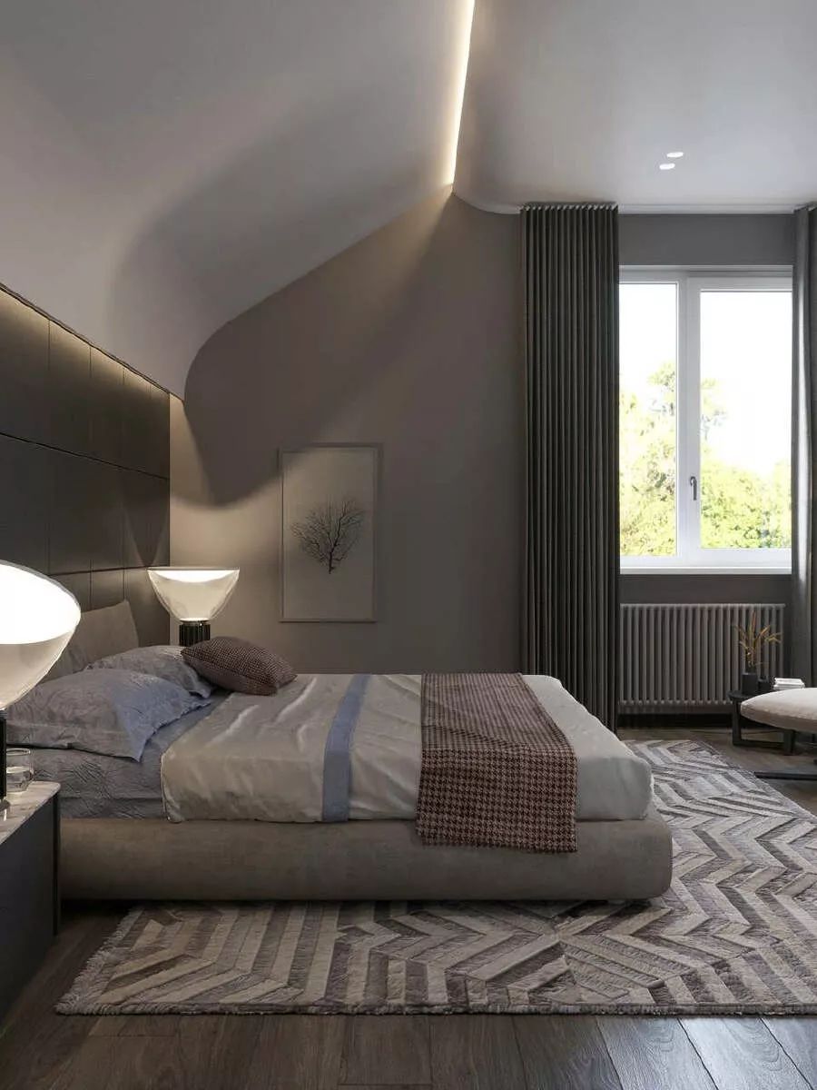 现代奢华住宅设计,精致多变、色泽温馨柔和-16