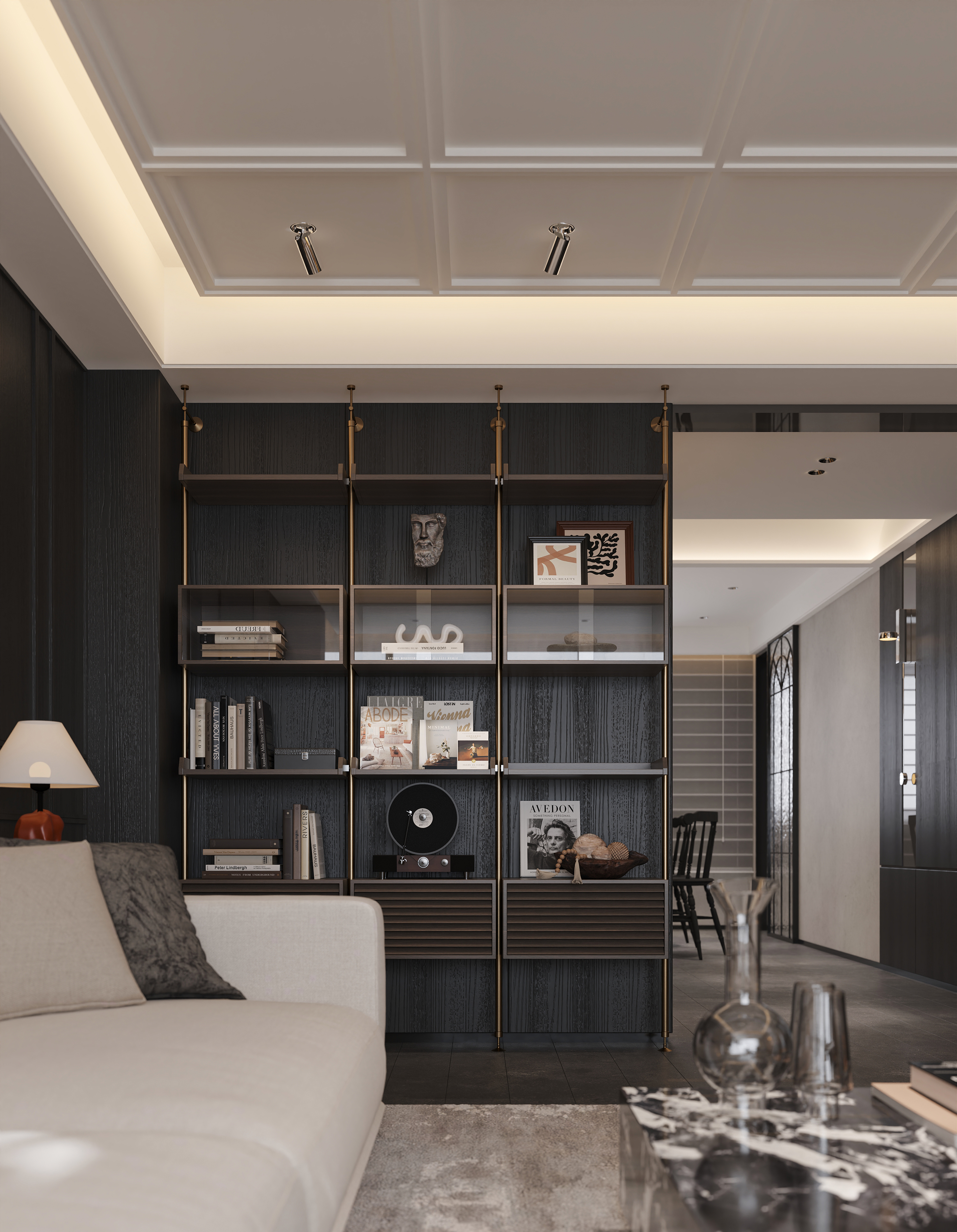 沈阳  悦景新世界146㎡  复古老钱风效果表现-4