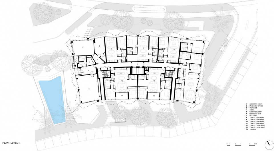 The Lanes 住宅公寓丨澳大利亚黄金海岸丨Contreras Earl Architecture-31