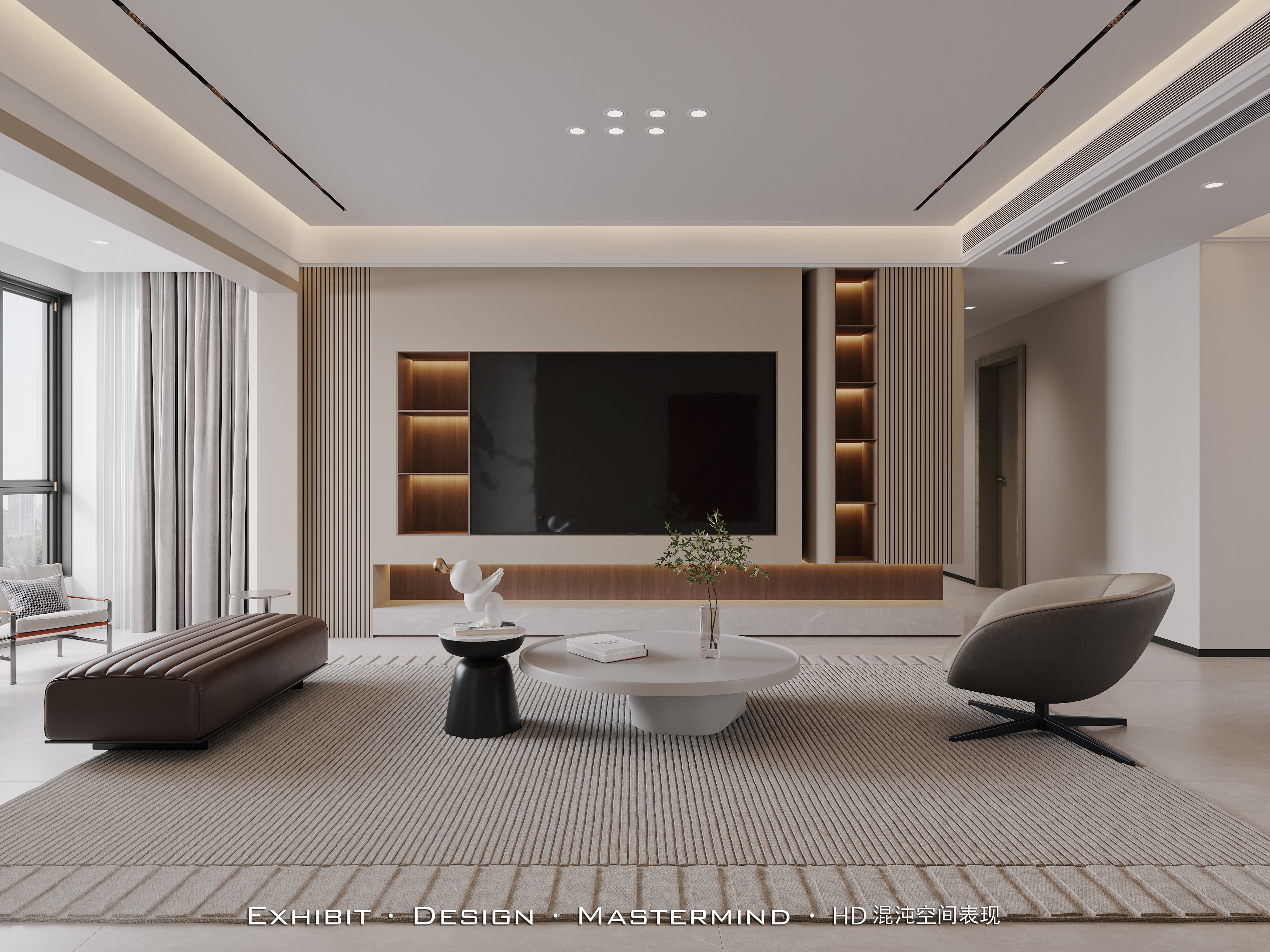 新作首发 现代 客餐厅×混沌空间视觉表现-1