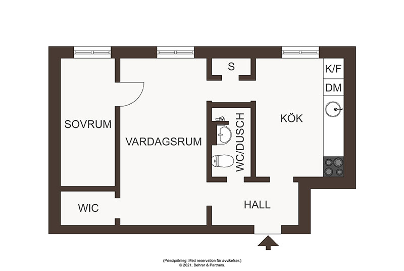 斯德哥尔摩 44 平米雅致小公寓，极简设计放大空间-24