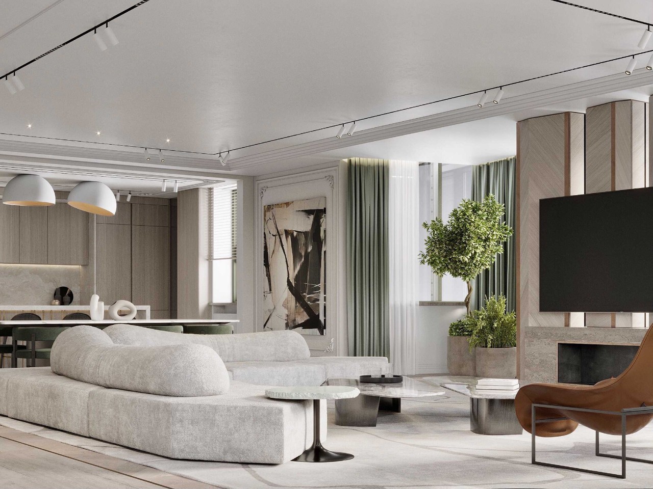 中性经典六口之家丨Ab Architects-5