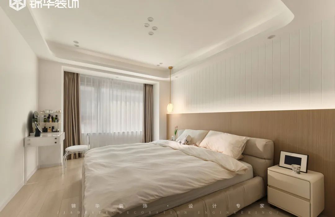 奶油色调的现代简约之家丨中国南京丨锦华装饰-36